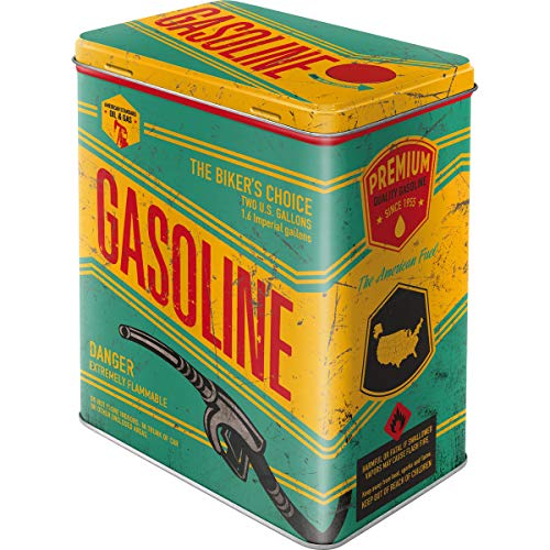 Nostalgic-Art Caja metálica de Estilo Retro - Gasoline