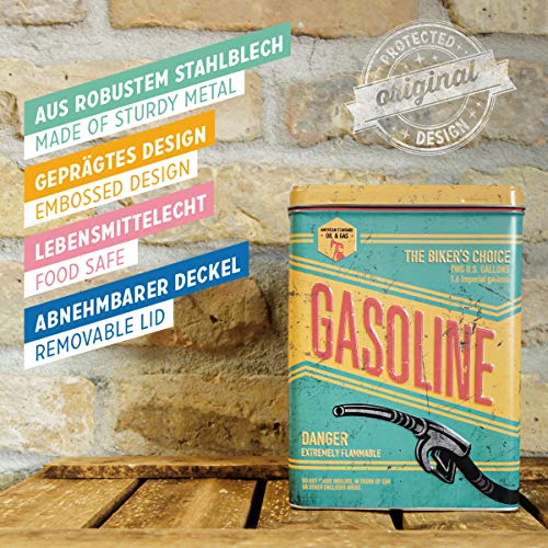 Nostalgic-Art Caja metálica de Estilo Retro - Gasoline