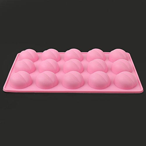 Novedad de Peto Trasero Culo Bollo de Chocolate Pastel de Bandeja Molde de Gelatina de Silicona de 15 Cuadrículas