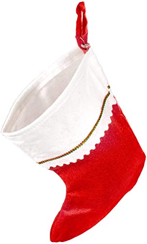 Novedades Medias navideñas de fieltro rojo de 15"altas