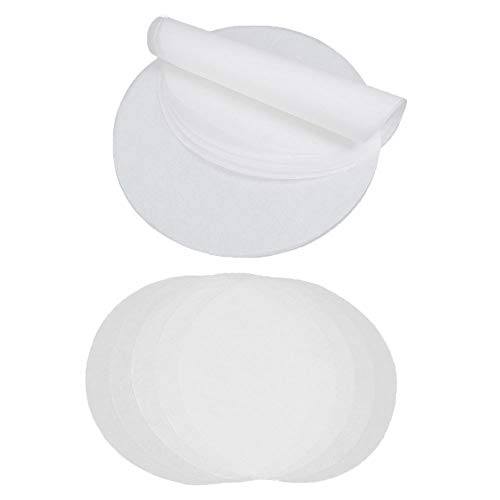 Nsiwem Papel Hamburguesa 200 Piezas Papel Horno Papel de Hornear Redondas Antiadherentes de Papel de Pergamino Papel para Barbacoa para Hamburguesa Prensa Molde para Tartas (20cm)