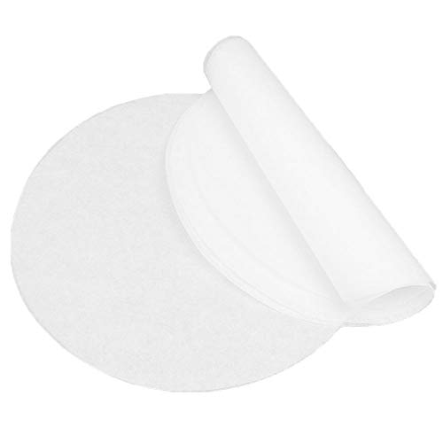 Nsiwem Papel Hamburguesa 200 Piezas Papel Horno Papel de Hornear Redondas Antiadherentes de Papel de Pergamino Papel para Barbacoa para Hamburguesa Prensa Molde para Tartas (20cm)