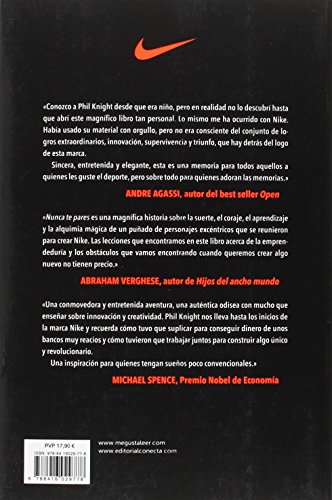 Nunca te pares: Autobiograf#a del fundador de Nike (Conecta)