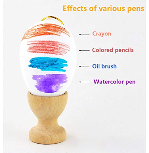O-Kinee Huevos de Pascua, 24 Piezas Huevos Blancos Plásticos, Decoración de Pascua, Huevos de Pascua Juguetes Favores de Partido, Ideales para Huevos de Pascua Manualidades (Blancos)