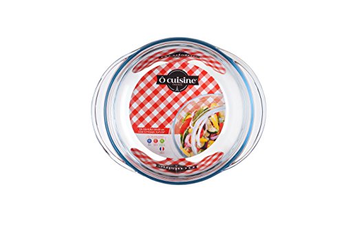 Ôcuisine 204AC00/1043 - Cacerola redonda de Vidrio al boro con tapa, 1,6 l, 32 x 22 x 25 cm