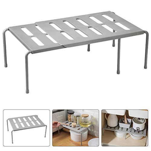 OFNMY Estante para Armario Retráctil Multifunción Ajustables 36-69cm para Organizador de Cocina, Baño, Maquillaje, Escritorio,etc