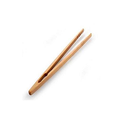 Ogquaton El Bamboo Toast Tongs Tostadora de Madera Pinzas de Cocina Clip de Frutas para Tostadas, Frutas, Pan y pepinillos