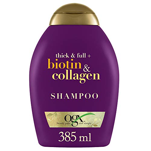 OGX, Champú Biotina y Colágeno, Cabello Fino, 385 ml