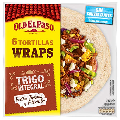 Old El Paso - Tortillas de Trigo Integrales 6 unidades, 350g