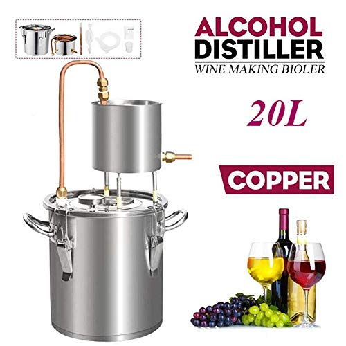 Ollas Cerveza Fermentadores Elaboración Alcohol Acero Destilación Destilador Acero Inoxidable Moonshine Hacer Destilería De Alcohol Herramienta De Destilación Brandy Whisky para Hacer Vino 20L