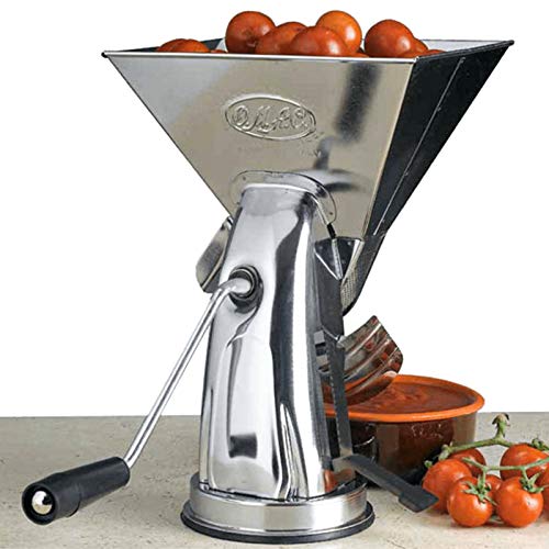Omac PASATOMATES INOX Ventosa 22x17 cm, Metal, Gris, 24.5x36x31 cm