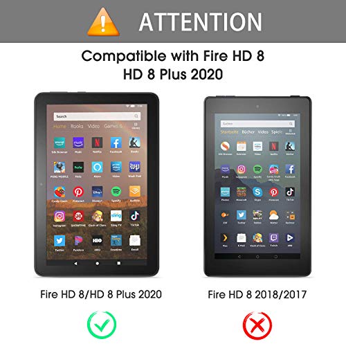 OMOTON Protector de pantalla de vidrio templado para Fire HD 8.9H dureza, anti-arañazos, anti-aceite, anti-burbujas.