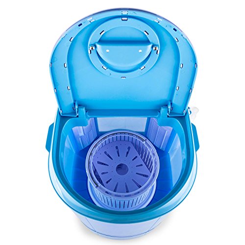 Oneconcept SG003 Camp Edition - Mini-Lavadora y centrifugadora, Capacidad de 2,8 kg, Potencia de 180 W, Bajo Consumo energético y de Agua, Lavadora para Camping, Ideal para Estudiantes