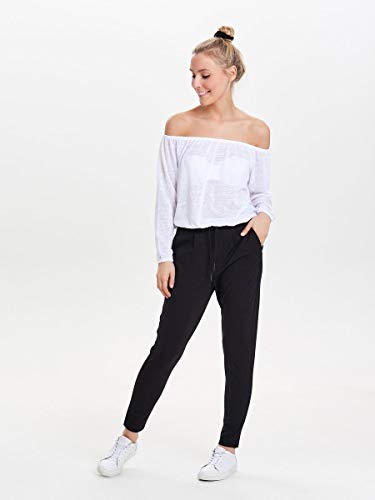 Only 15115847 - Pantalones Mujer, Negro (Black), W34/L32