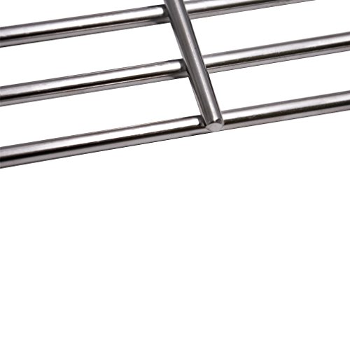 Onlyfire Repuesto de Parrillas de Cocina de Acero Inoxidable para Parrillas Tepro Toronto, Modelo Schwarz, Juego de 2