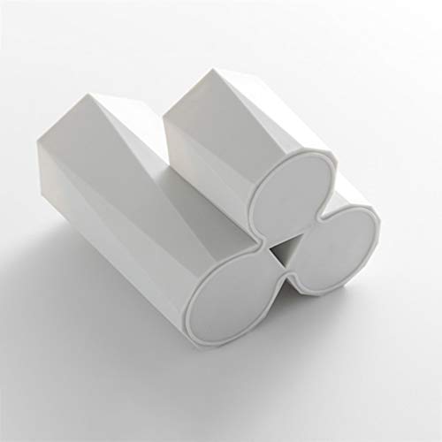 Organizador de brochas de maquillaje Toyvian, organizador de cosméticos, soporte para lápices, color blanco