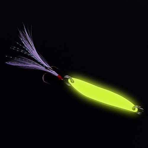 OriGlam 10 señuelos de pesca para cebo de metal bajo cuchara dura cebo, cucharas de pesca de metal para pesca de cebo de metal, cuchara de pesca spinner