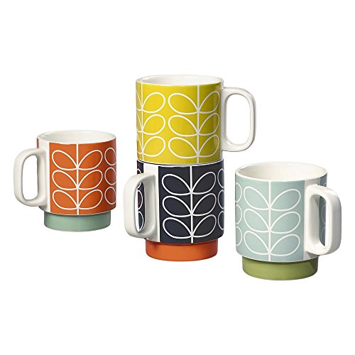 Orla Kiely - Tazas apilables, tamaño Mediano