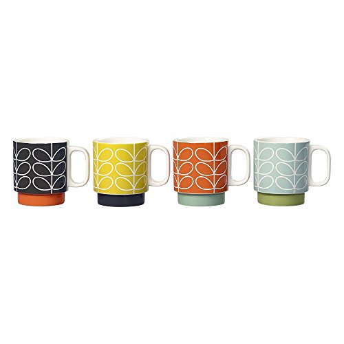 Orla Kiely - Tazas apilables, tamaño Mediano