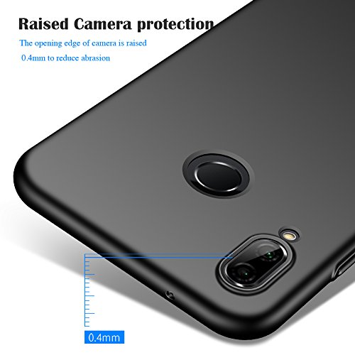 ORNARTO Funda Huawei P20 Lite, HW P20 Lite Carcasa [Ultra-Delgado] [Ligera] Mate Anti-arañazos y Antideslizante Protectora Sedoso Caso para Huawei P20 Lite(2018) 5.84' Negro