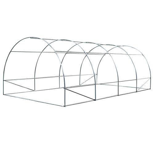 Outsunny Invernadero caseta 600 x 300 x 200 cm para Jardin y terraza Cultivo de Plantas y Semillas