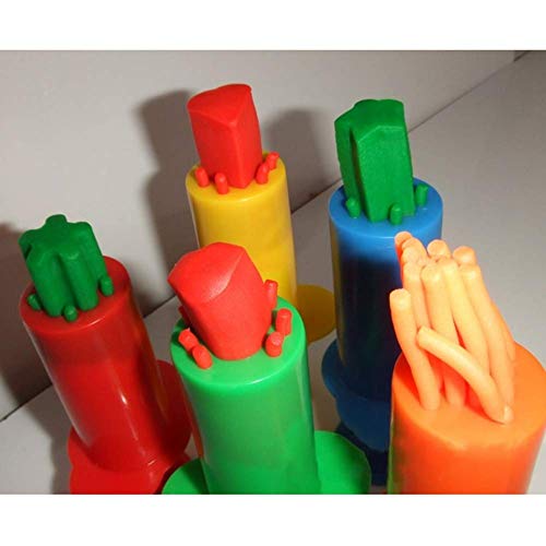 Outtybrave Juegos Kits 20pcs Herramientas de Plastilina Inteligentes con extrusión 5pcs (Color al Azar)