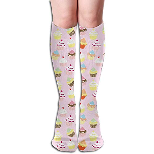 ouyjian Women's Socks Knee High Thigh Long Stocking Cupcakes Winter Warm Sexy Stocks