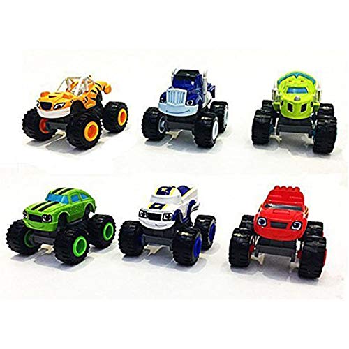 OYJD Monster Machines 6 Piezas Set Camión Vehículos Racer Cars Toy