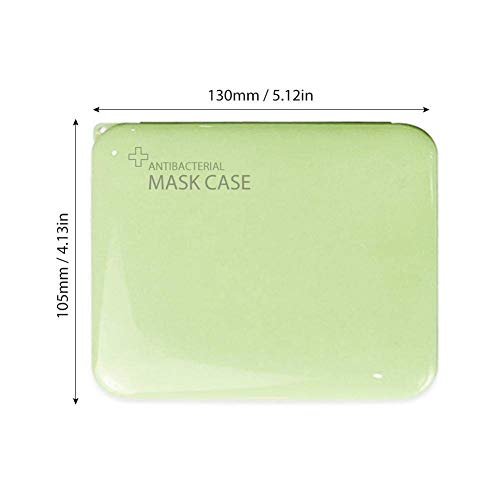 (Pack 3) Caja portátil de almacenamiento de mascarillas, cajas para guardar mascarillas, caja para guardar mascarillas, Almacenamiento antipolvo y antihumedad, colores: azul, rosa y verde