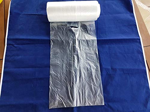 (Pack de 1000) HDPE 25 x 40 cm, contador bolsas de polietileno en rollo, bolsas de plástico alimentos embalaje paquete para cortar panadería