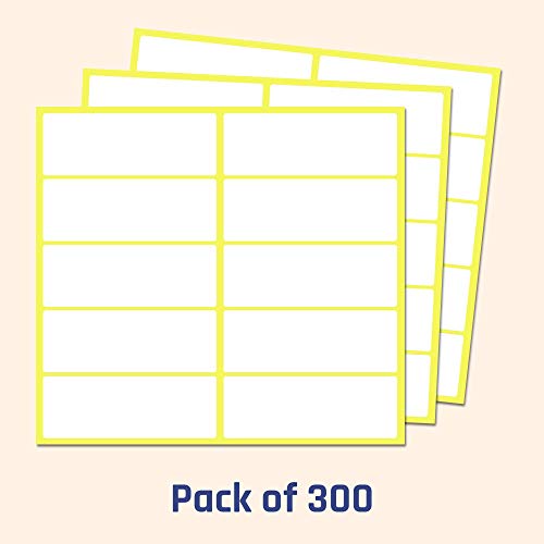 Pack de 300, 70 x 25 mm - Etiquetas Adhesivas Blancas Pegatinas