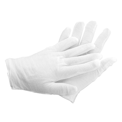 Pack de 6 pares de guantes hidratantes Aboat, de algodón blanco, para hidratar las manos