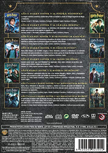 Pack Harry Potter - Colección Completa Golden Steelbook 2019 [DVD]