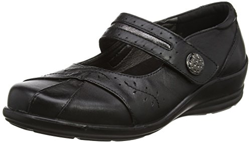 Padders Sunshine, Merceditas para Mujer, Black Black Black Combi, 37 EU