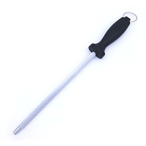 Paizizi Chaira Afilador de Cuchillo de Cocina Varilla de Afilado Afilar Cuchillas Acero Inoxidable 20cm