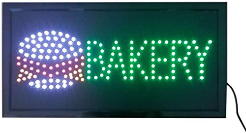 Panadería Neón Luces LED Animado Clientes Atractivo Letrero