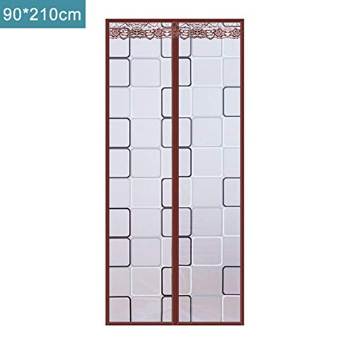 Panel de cortina de puerta de cocina magnética,cortina aislamiento térmico transparente,cortina aire acondicionado PEVA cortina puerta pantalla de imanes multiusos para prevención de humos de cocina