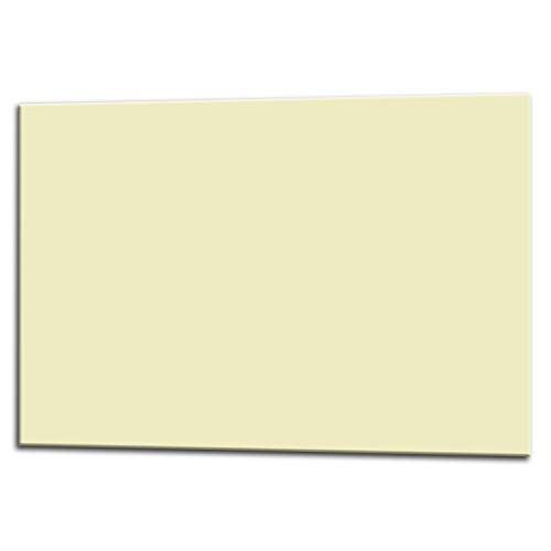 Pantalla antisalpicaduras de cristal/Panel de vidrio templado para cocina, 75 x 60 cm, Marfil, UltraClear ® Glass