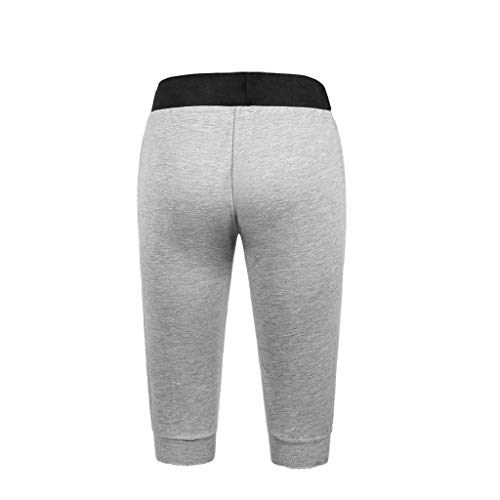 Pantalon 3/4 Hombre Deporte Verano 2019 Nuevo SHOBDW Casual Pantalones Hombre Chandal Cordón Fitness Pantalones Cortos Hombre Deporte con Bolsillos Tallas Grandes(Gris 2,XXL)