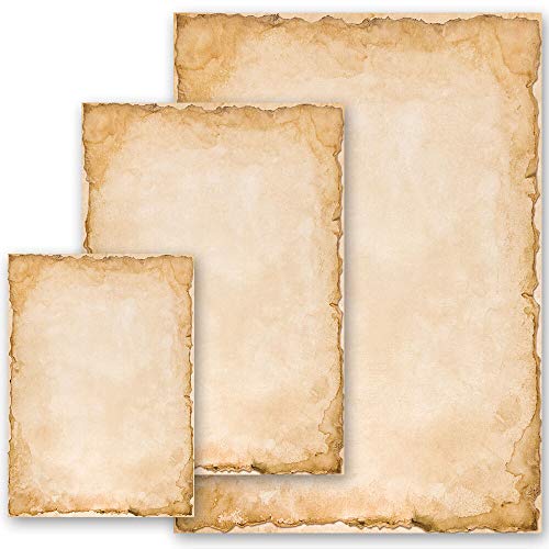 Papel de carta Viejo Papel Historia VINTAGE - 50 Hojas formato DIN A4 - Paper-Media