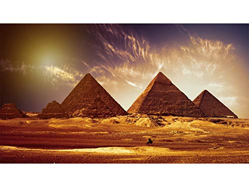 Papel Pintado para Pared Pirámides Egipto | Fotomural para Paredes | Mural | Papel Pintado | Varias Medidas 200 x 150 cm | Decoración comedores, Salones, Habitaciones.