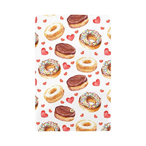 Papel Tapiz Personalizado único Donut Cakes Hearts Women Trifold Wallet Long Purse Credit Card Holder Case Bolso