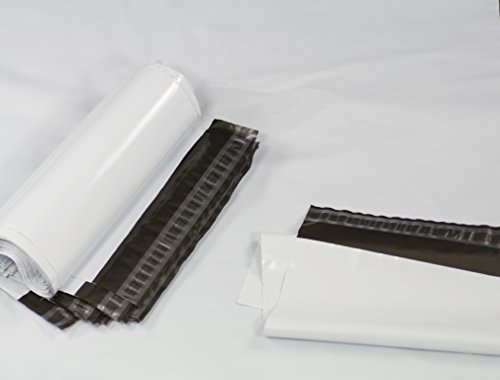 (Paquete de 100) BLANCO, 225 x 325 mm, Postales Envíos por correo Polietileno postal Envíos de plástico Bolsas de envío Paquete de embalaje de correo sobre autoadhesivo