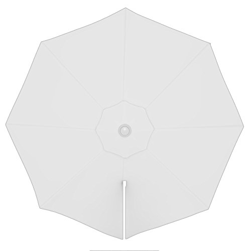 paramondo Tela de Recambio para Sombrilla Parasol PARAPENDA Incl. Air Vent (3,5m / Redonda), Blanco