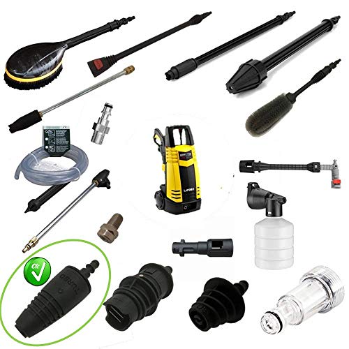 parpyon® Recambios Accesorios para hidrolimpiadora Lavorwash – Fasa conexión rápida de Bayoneta para hidrolimpiadoras de Agua fría + paño Profesional (Turbo)