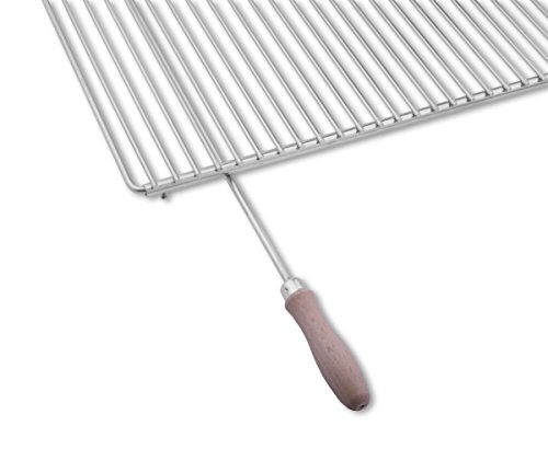 Parrilla en acero inoxidable europea de anchura ajustable 65–90x45cm