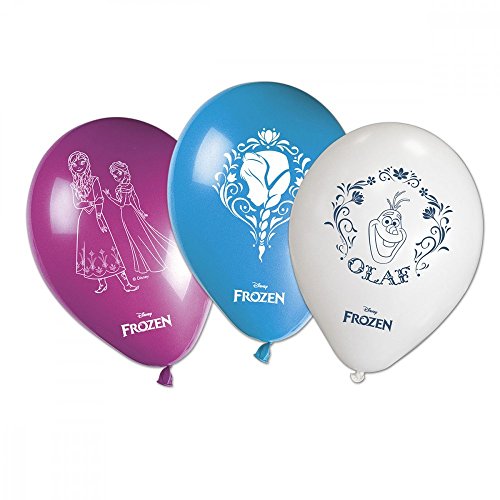 Partido Ênico de 11 pulgadas de Disney congelados Globos (rosa / azul / blanco)