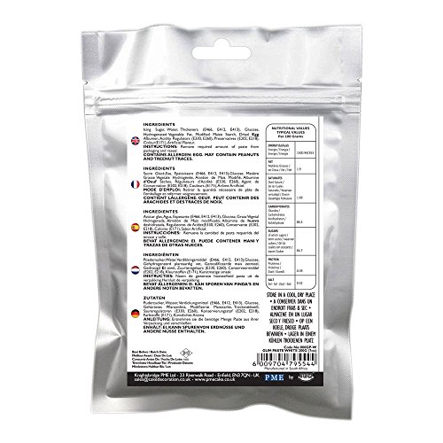 Pasta de Goma Lista para Usar Blanca PME 200 g