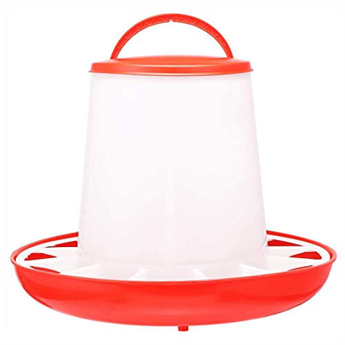 Patos Aves Alimentador 3 Kg De Pollo Codornices, Máquina De Alimentación Granja Avícola Alimentador Herramienta Automática De Polluelos/Pollos/Patos Plástico Portable Automática del Cucharón