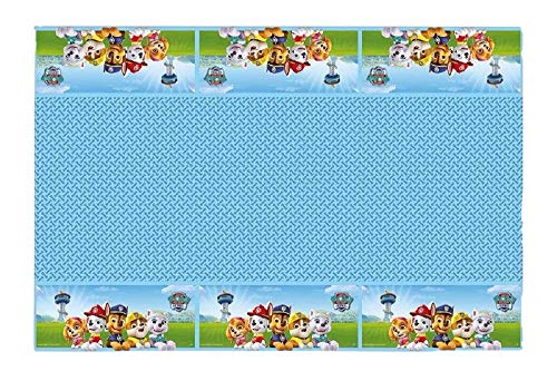 Patrulla Canina 1123, Pack decoración Fiesta y cumpleaños Compuesto por piñata, Mantel de Fiesta de plástico 120x180 cm y Pack de 16 servilletas